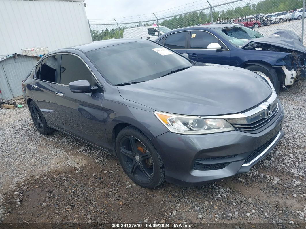 2017 Honda Accord Lx Gray vin: 1HGCR2F35HA182852