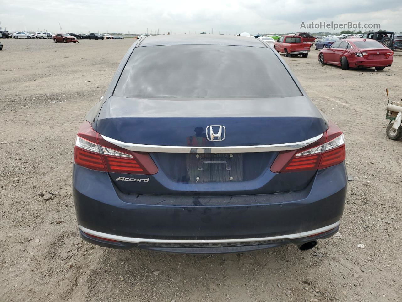 2017 Honda Accord Lx Blue vin: 1HGCR2F35HA209936