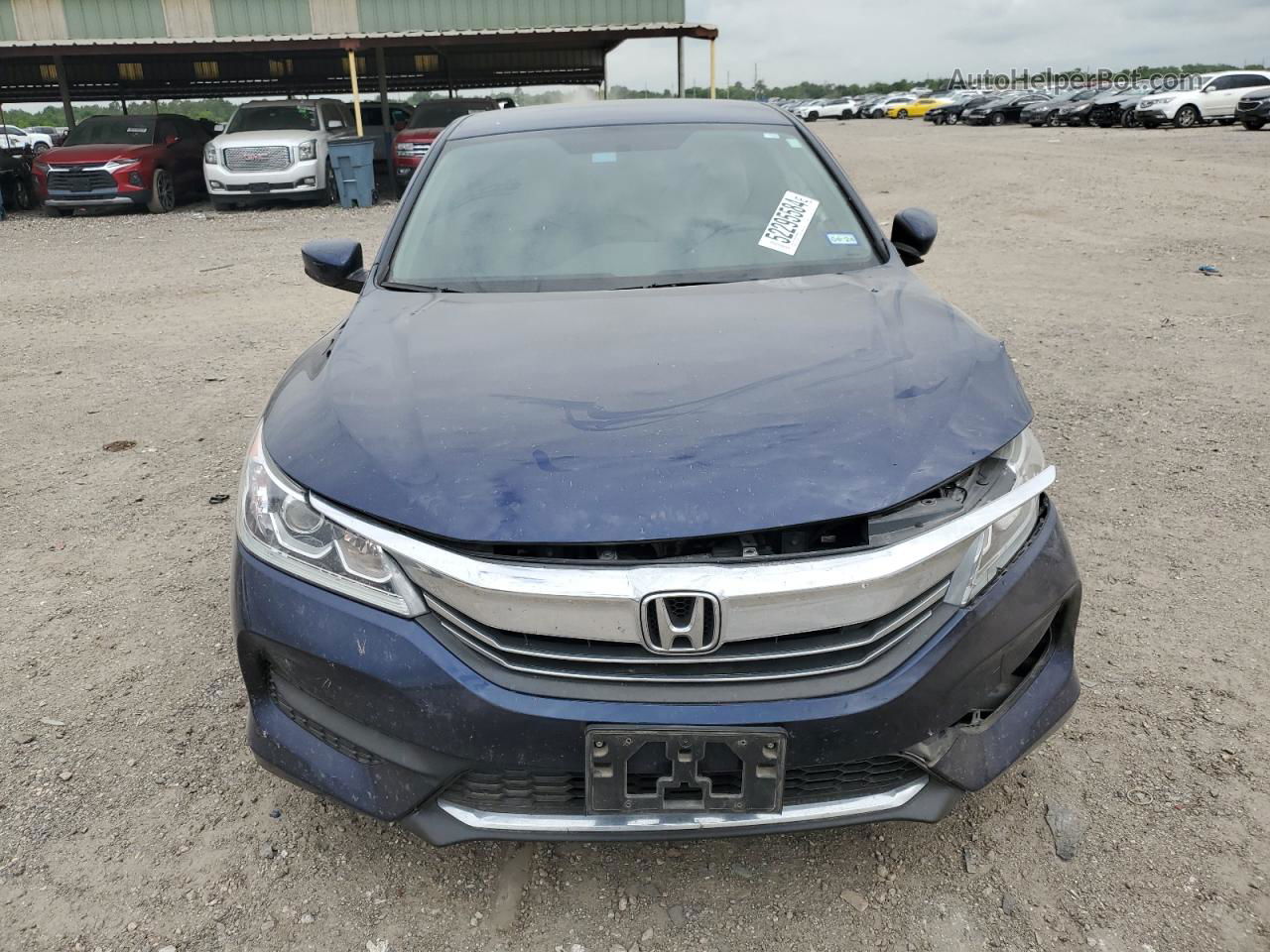 2017 Honda Accord Lx Blue vin: 1HGCR2F35HA209936