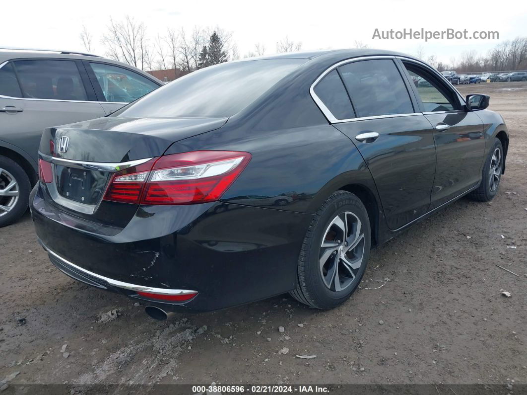 2017 Honda Accord Lx Black vin: 1HGCR2F35HA215266