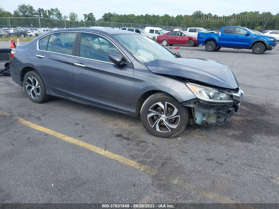 2017 Honda Accord Lx Gray vin: 1HGCR2F35HA245044