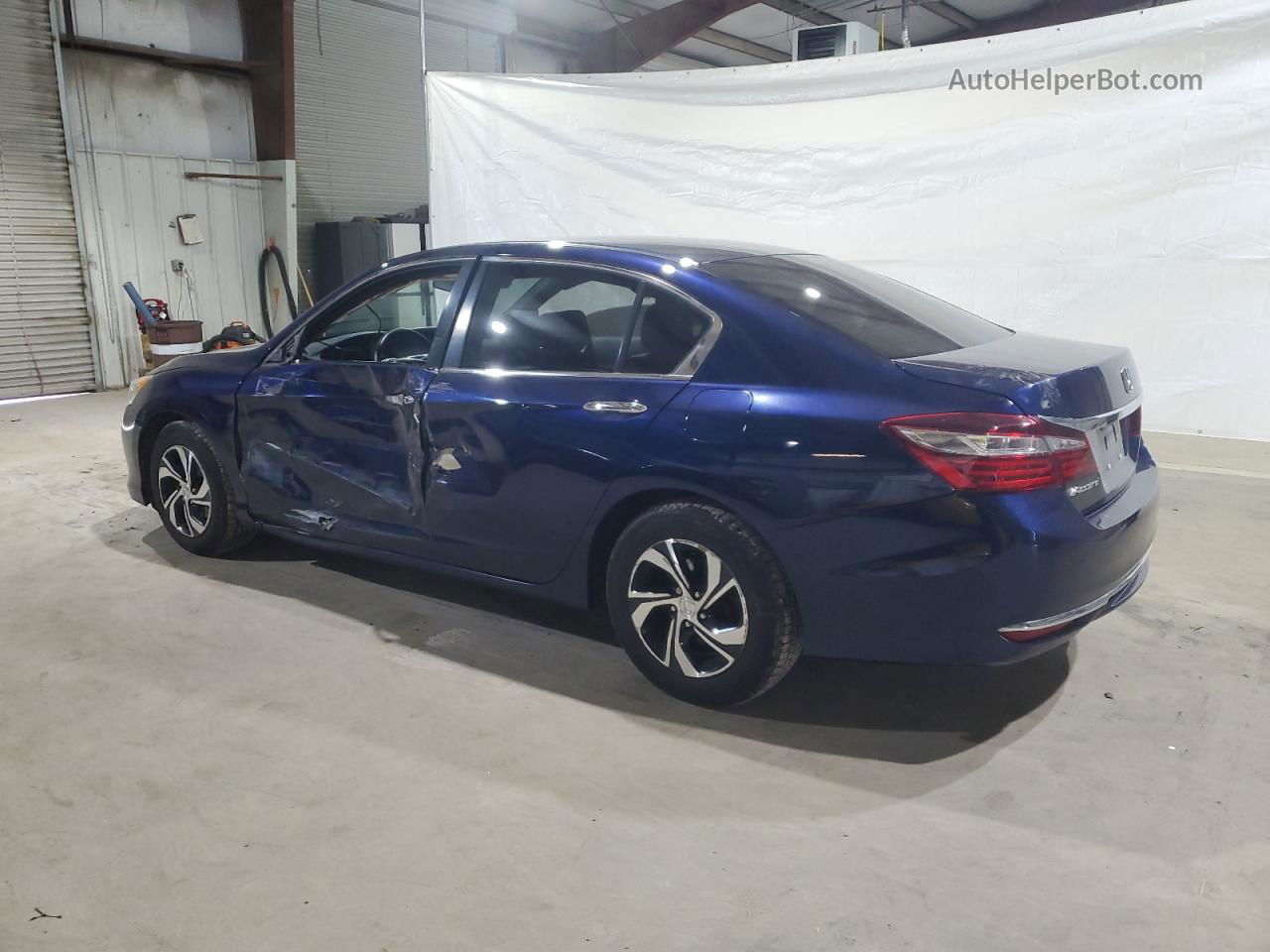 2017 Honda Accord Lx Blue vin: 1HGCR2F35HA262815