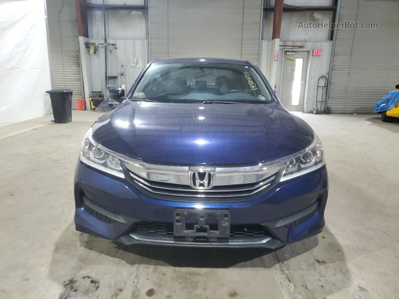 2017 Honda Accord Lx Blue vin: 1HGCR2F35HA262815