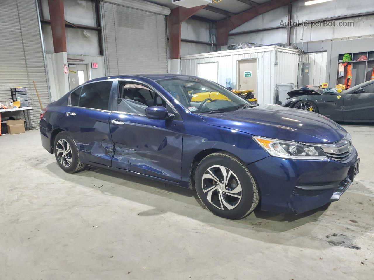 2017 Honda Accord Lx Blue vin: 1HGCR2F35HA262815