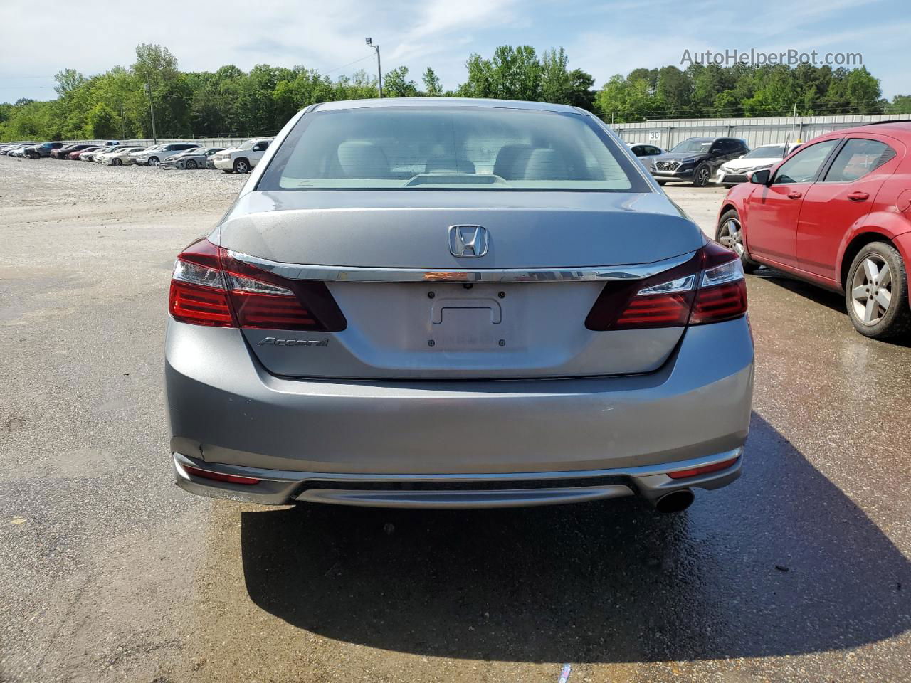 2017 Honda Accord Lx Silver vin: 1HGCR2F35HA264418