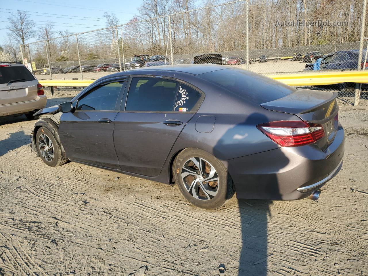 2017 Honda Accord Lx Gray vin: 1HGCR2F35HA280165