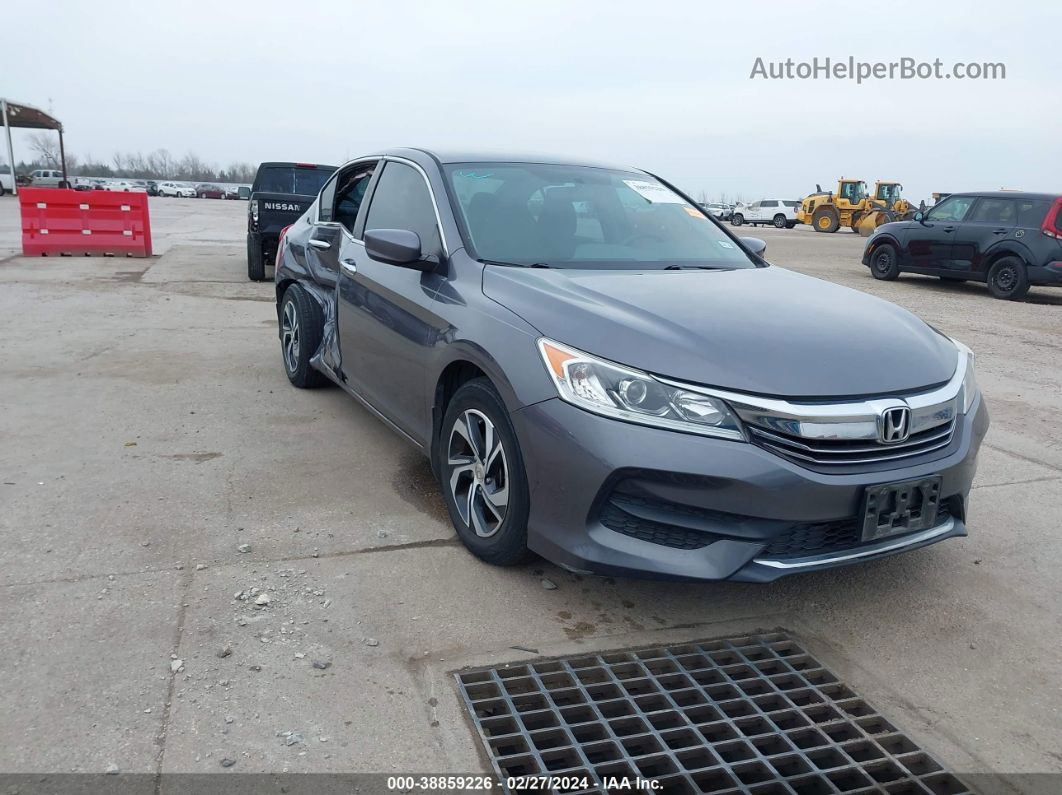 2017 Honda Accord Lx Gray vin: 1HGCR2F35HA301998