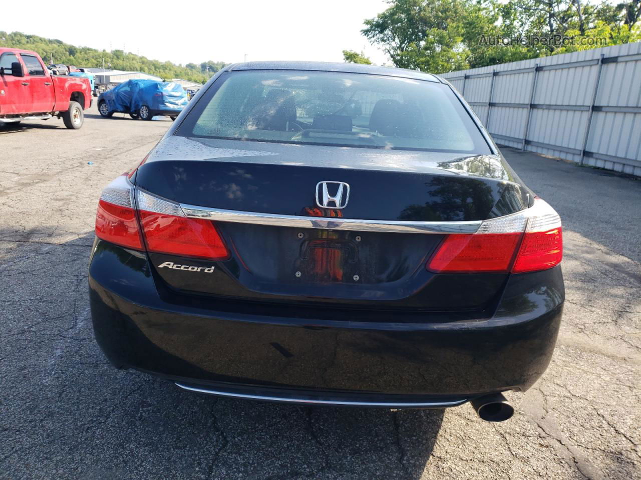 2014 Honda Accord Lx Black vin: 1HGCR2F36EA014410