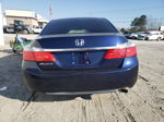 2014 Honda Accord Lx Blue vin: 1HGCR2F36EA048847