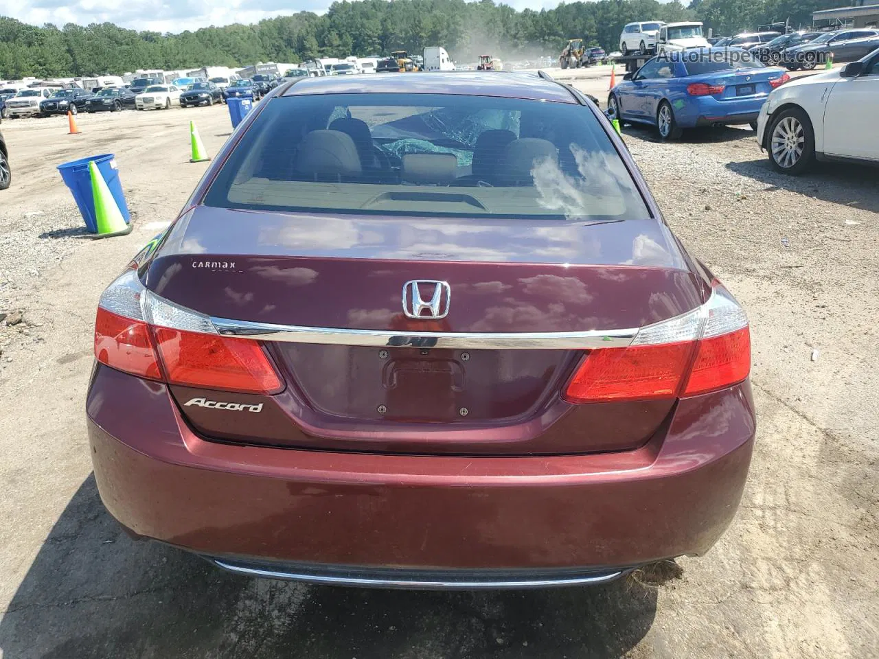 2014 Honda Accord Lx Maroon vin: 1HGCR2F36EA086658