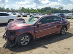 2014 Honda Accord Lx Maroon vin: 1HGCR2F36EA086658