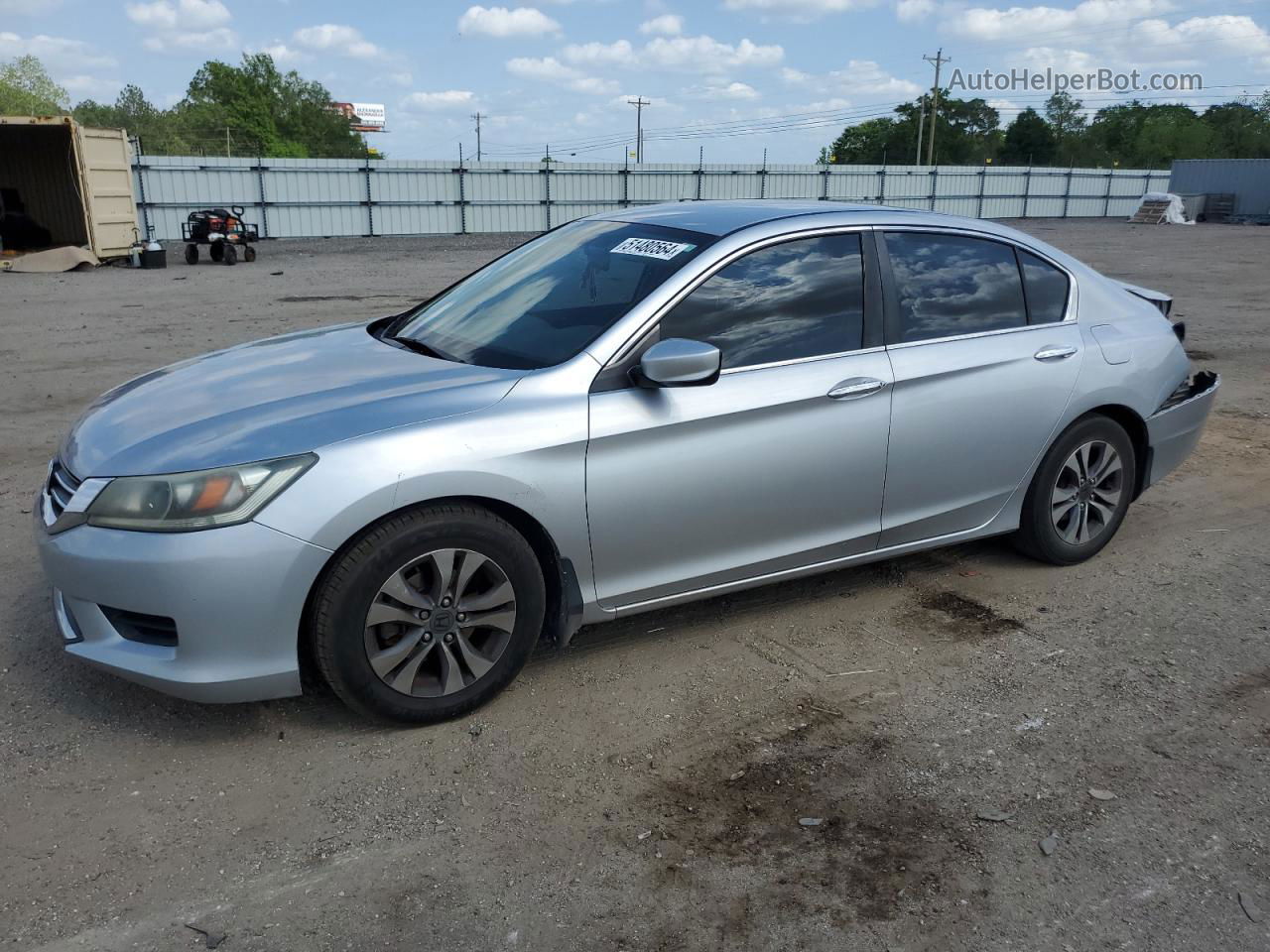 2014 Honda Accord Lx Серебряный vin: 1HGCR2F36EA128438