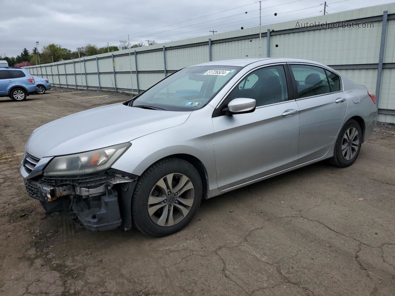 2014 Honda Accord Lx Silver vin: 1HGCR2F36EA129931