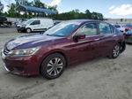 2014 Honda Accord Lx Burgundy vin: 1HGCR2F36EA140282