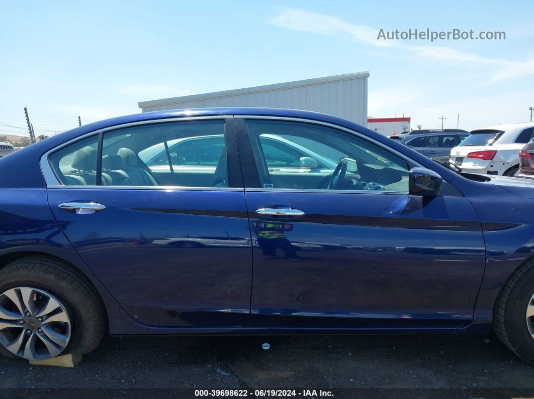 2014 Honda Accord Lx Blue vin: 1HGCR2F36EA146843