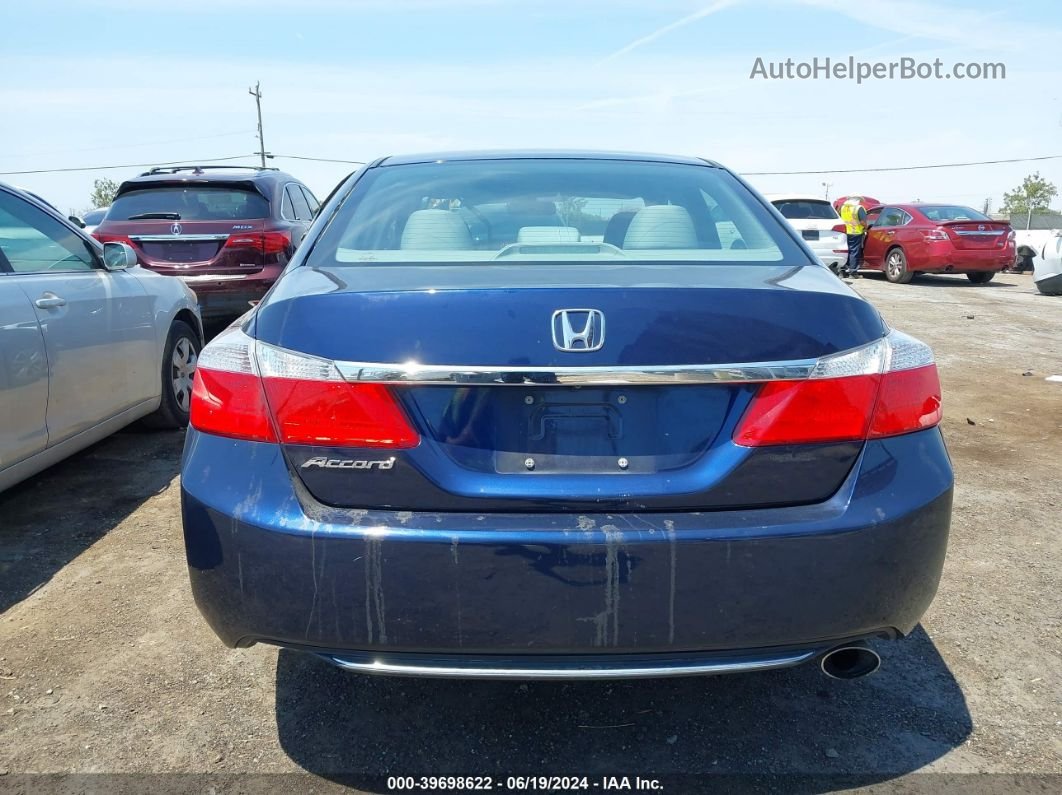 2014 Honda Accord Lx Blue vin: 1HGCR2F36EA146843