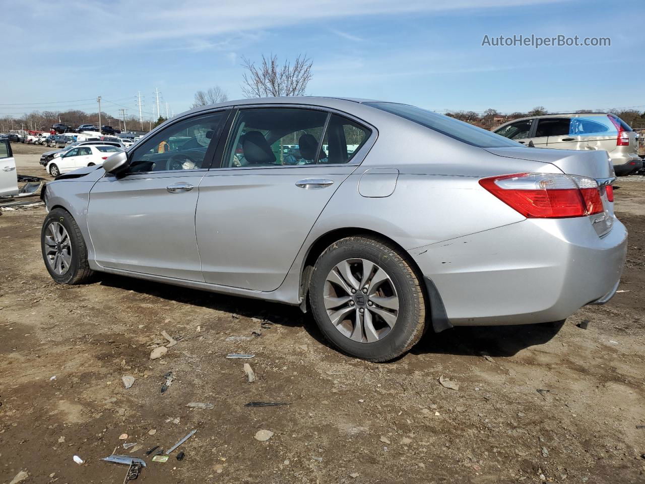 2014 Honda Accord Lx Silver vin: 1HGCR2F36EA161133