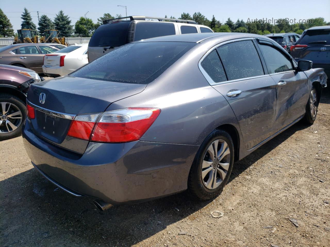 2014 Honda Accord Lx Серый vin: 1HGCR2F36EA168874