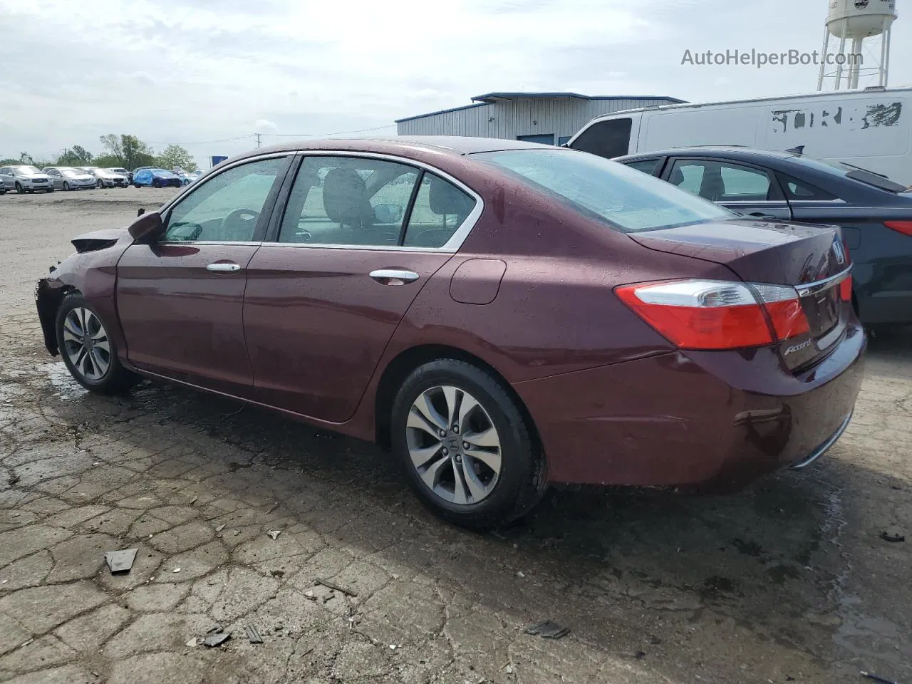 2014 Honda Accord Lx Бордовый vin: 1HGCR2F36EA220259