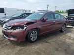 2014 Honda Accord Lx Бордовый vin: 1HGCR2F36EA220259