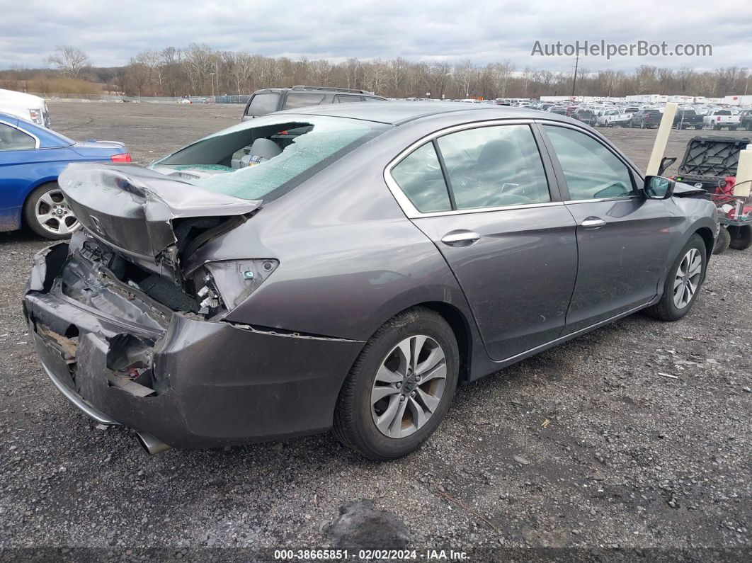 2014 Honda Accord Lx Gray vin: 1HGCR2F36EA222223