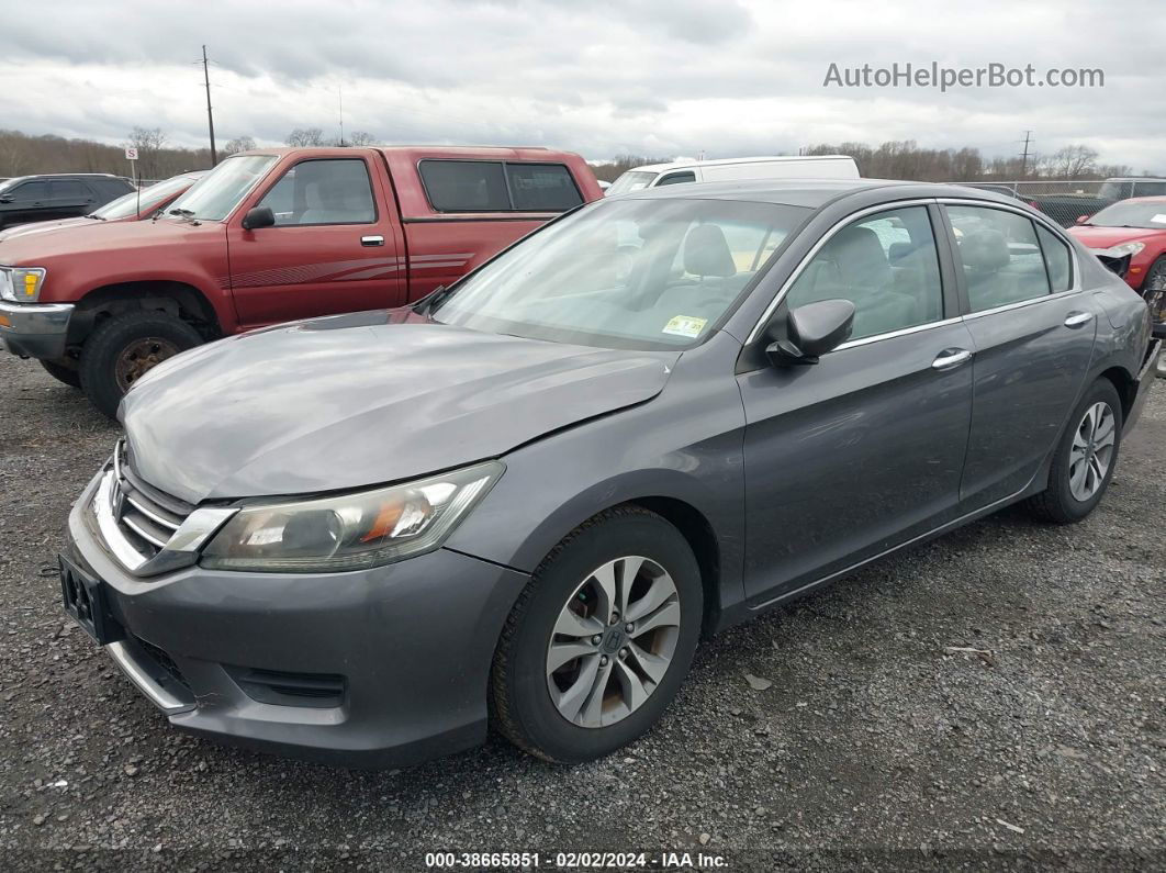 2014 Honda Accord Lx Gray vin: 1HGCR2F36EA222223