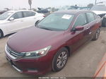 2014 Honda Accord Lx Бордовый vin: 1HGCR2F36EA234145