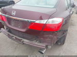 2014 Honda Accord Lx Бордовый vin: 1HGCR2F36EA234145