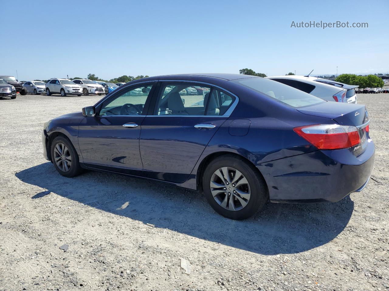 2014 Honda Accord Lx Blue vin: 1HGCR2F36EA269140