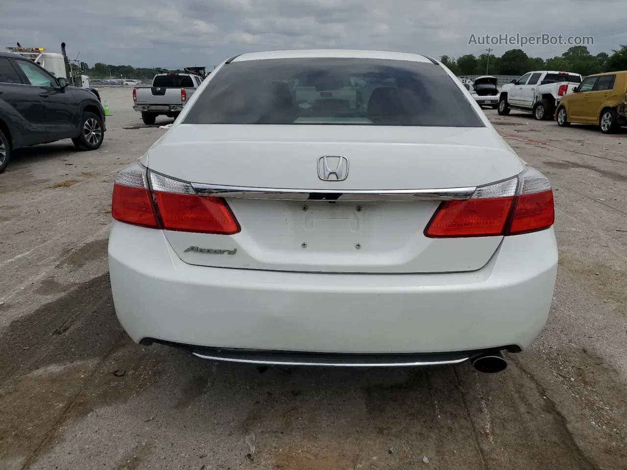 2015 Honda Accord Lx White vin: 1HGCR2F36FA043777