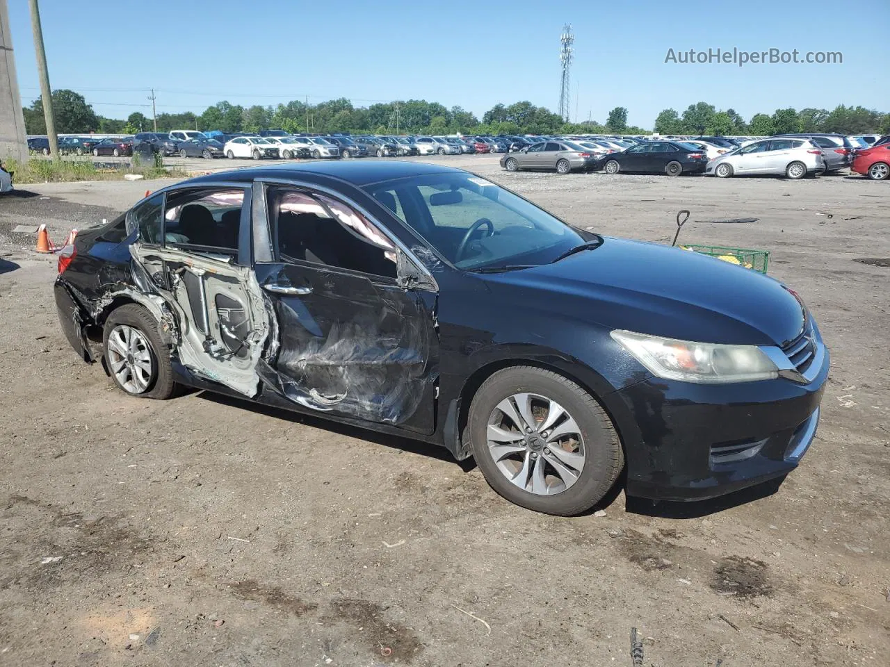 2015 Honda Accord Lx Black vin: 1HGCR2F36FA065911