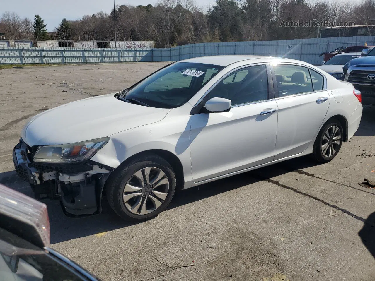 2015 Honda Accord Lx White vin: 1HGCR2F36FA101161