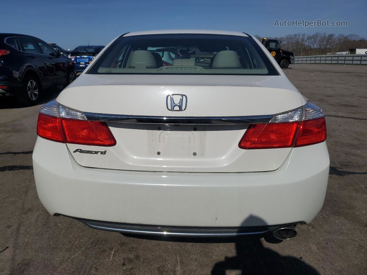 2015 Honda Accord Lx White vin: 1HGCR2F36FA101161