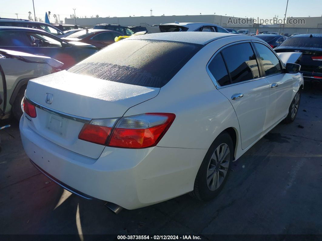 2015 Honda Accord Lx White vin: 1HGCR2F36FA124617