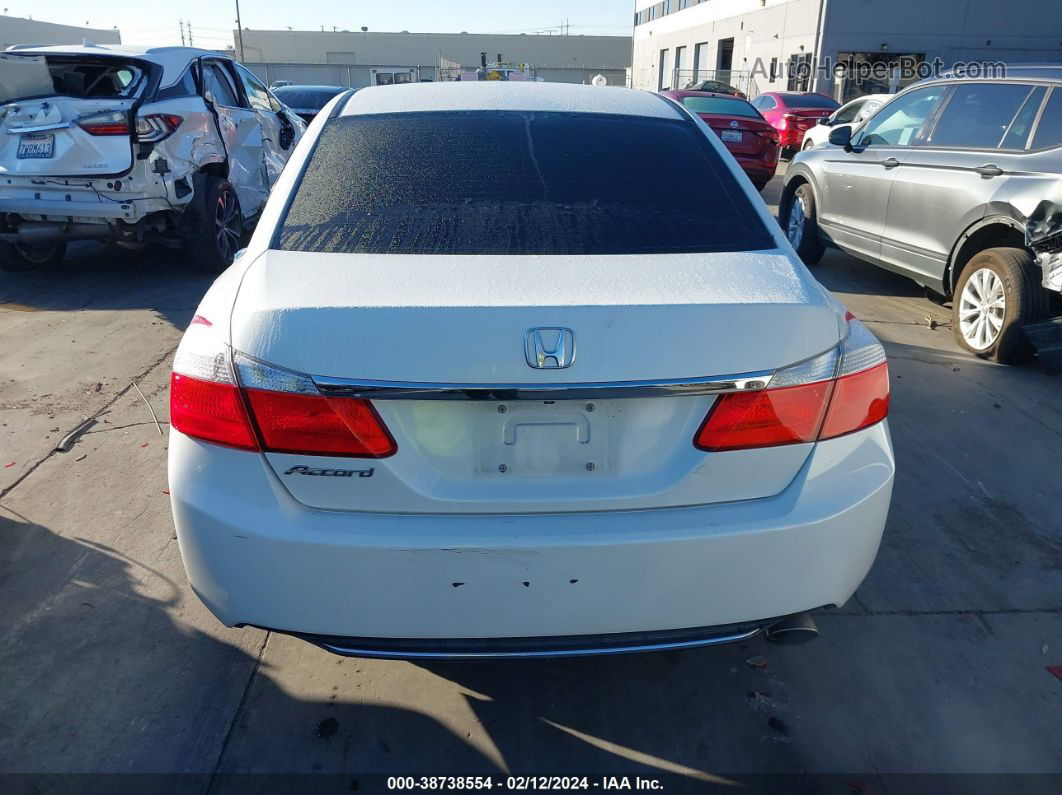 2015 Honda Accord Lx White vin: 1HGCR2F36FA124617