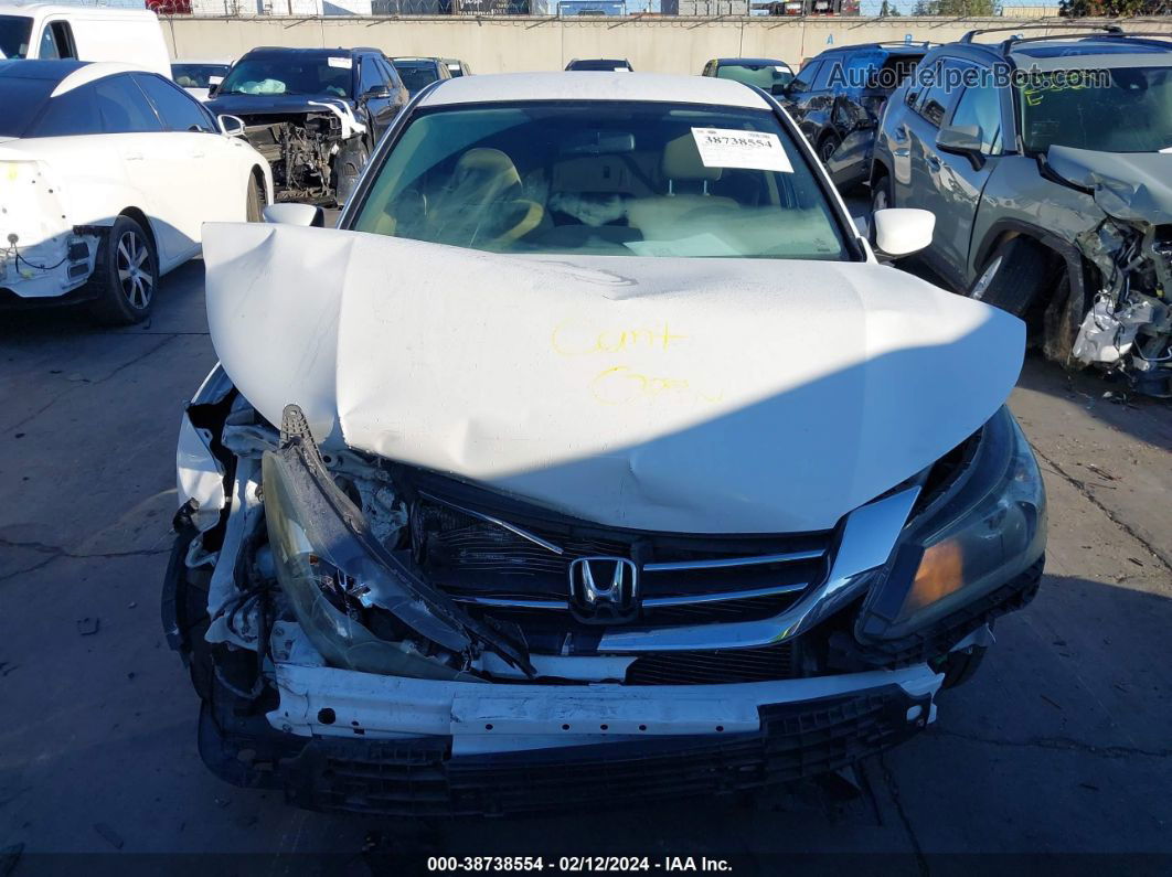 2015 Honda Accord Lx White vin: 1HGCR2F36FA124617