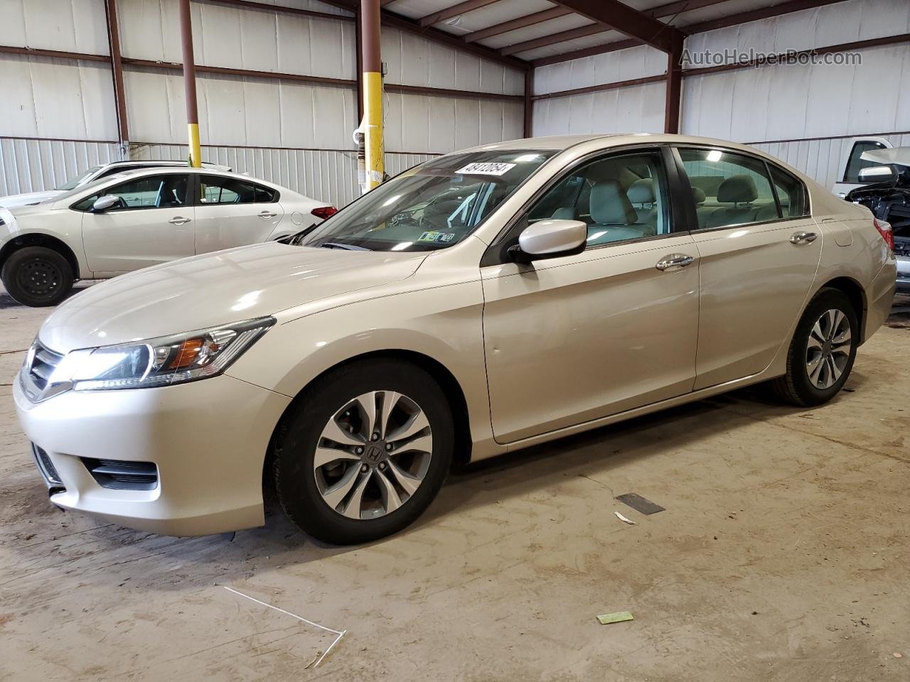 2015 Honda Accord Lx Cream vin: 1HGCR2F36FA189063