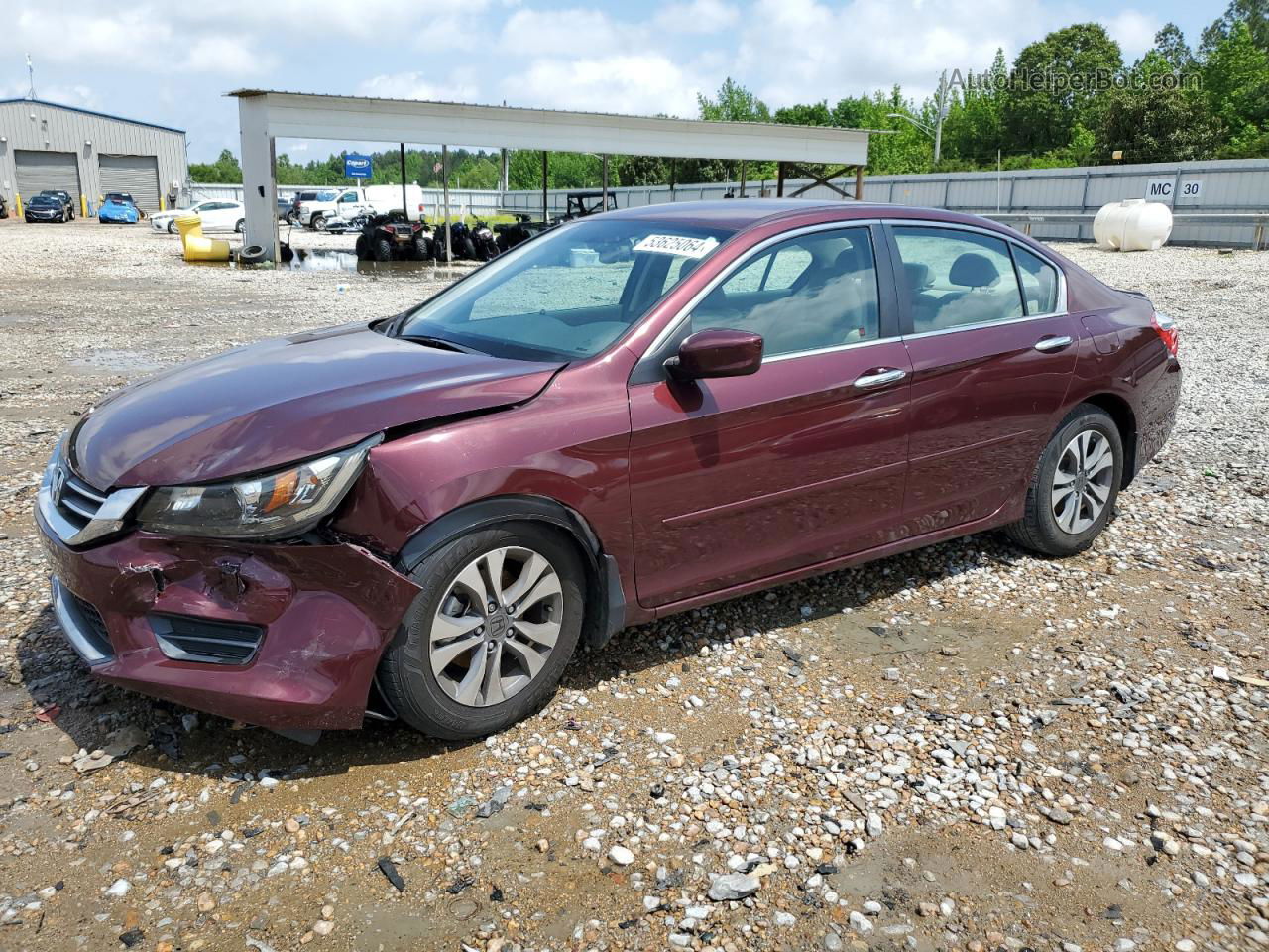 2015 Honda Accord Lx Maroon vin: 1HGCR2F36FA238388