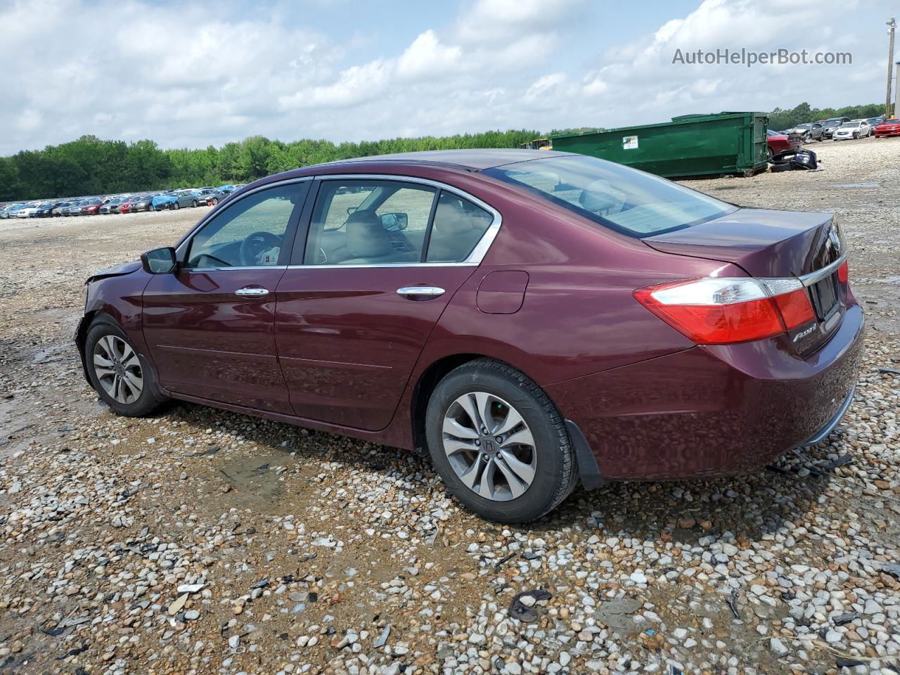 2015 Honda Accord Lx Maroon vin: 1HGCR2F36FA238388