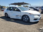 2016 Honda Accord Lx White vin: 1HGCR2F36GA008528