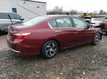 2016 Honda Accord Lx Бордовый vin: 1HGCR2F36GA039455