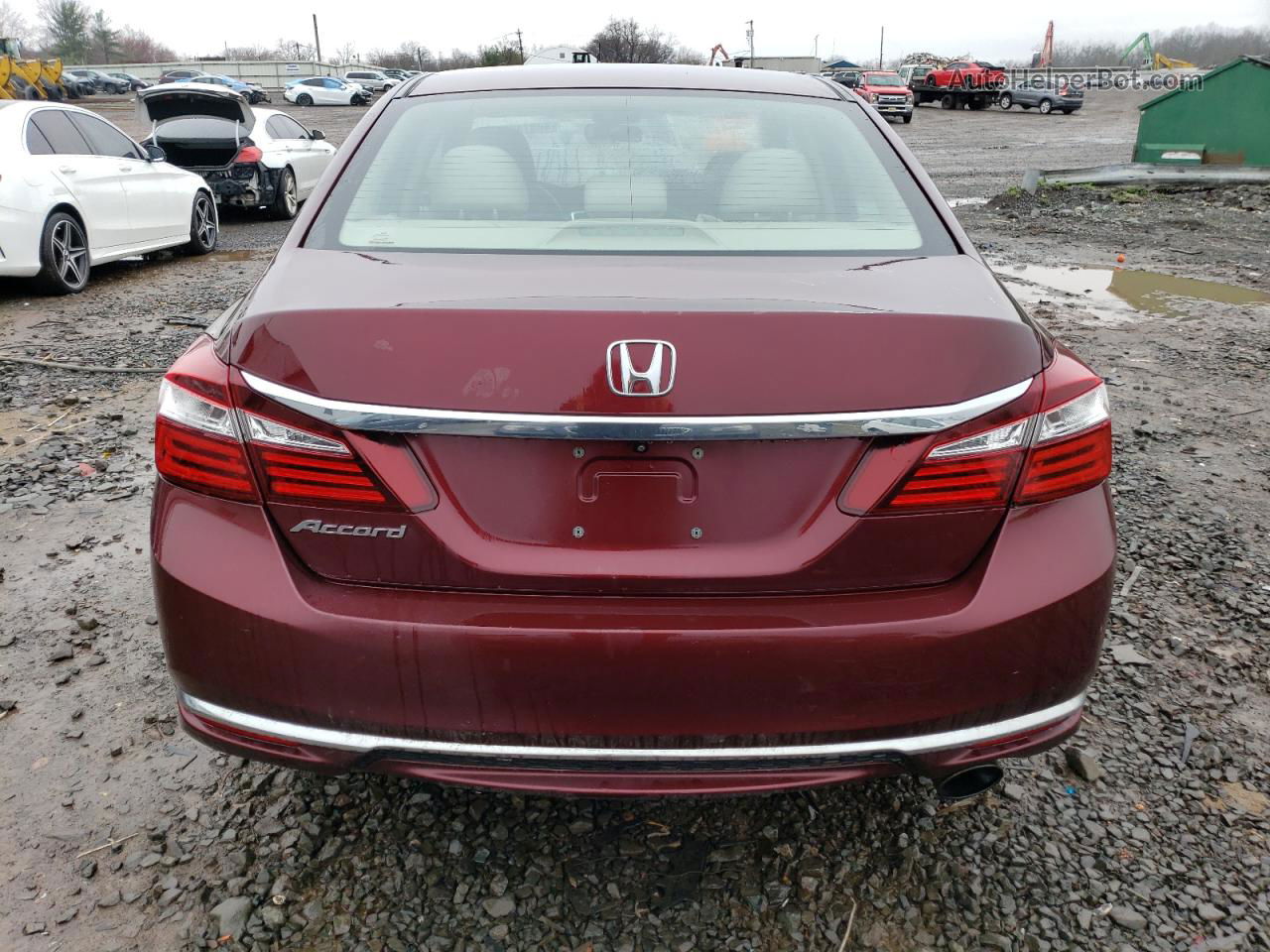 2016 Honda Accord Lx Бордовый vin: 1HGCR2F36GA039455