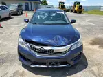 2016 Honda Accord Lx Blue vin: 1HGCR2F36GA057440