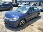 2016 Honda Accord Lx Blue vin: 1HGCR2F36GA057440