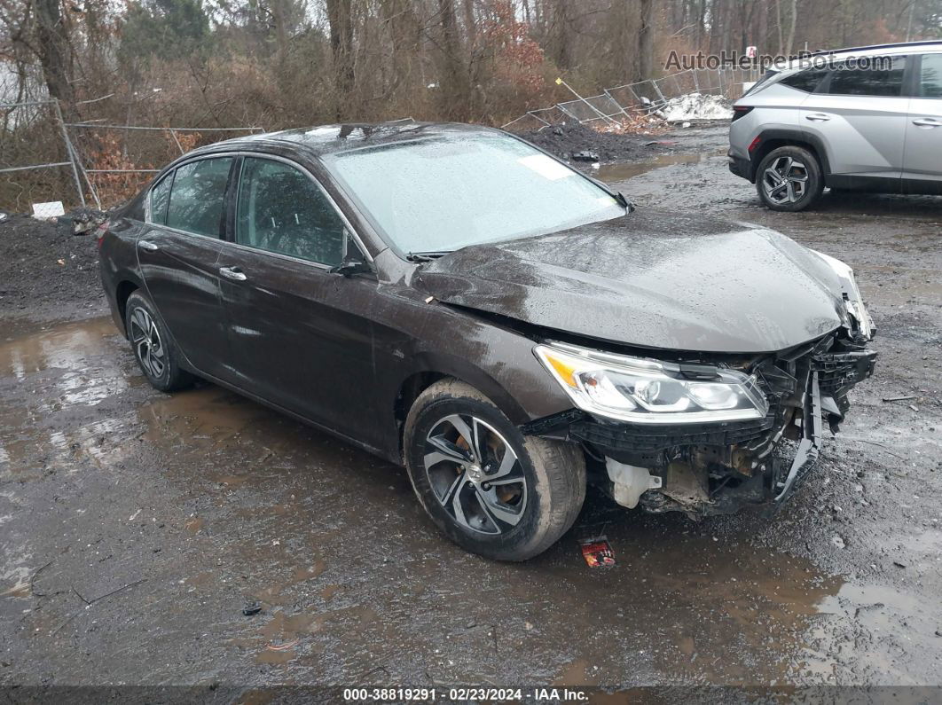 2016 Honda Accord Lx Brown vin: 1HGCR2F36GA057812