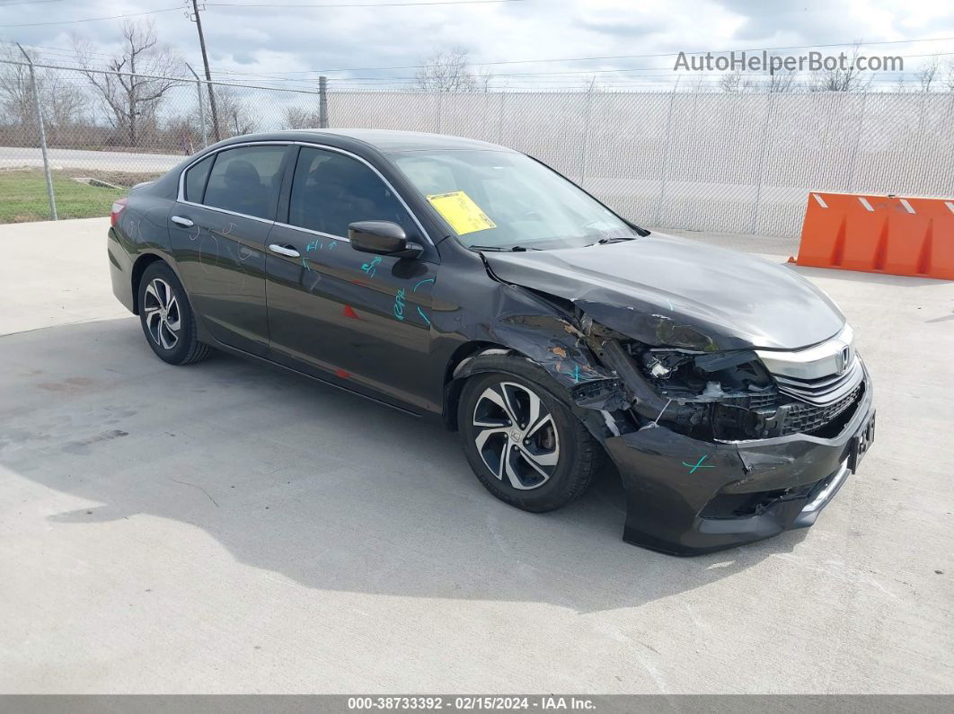 2016 Honda Accord Lx Gray vin: 1HGCR2F36GA120827