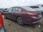 2016 Honda Accord Lx Бордовый vin: 1HGCR2F36GA168425