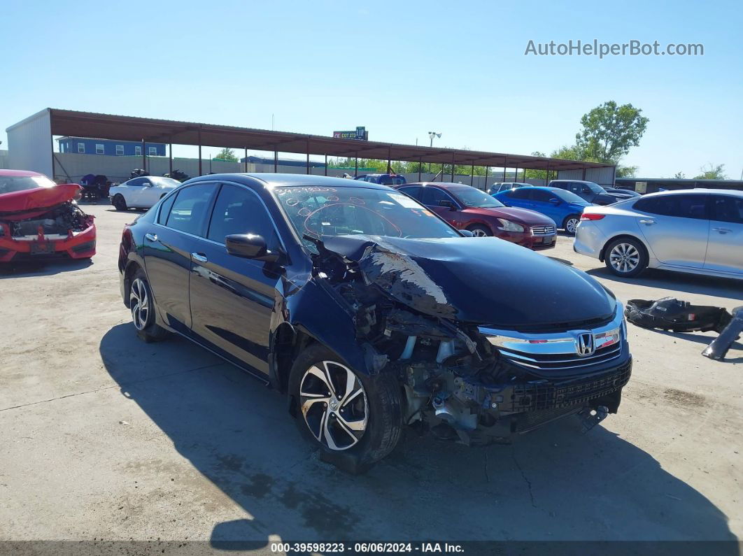 2016 Honda Accord Lx Black vin: 1HGCR2F36GA222368