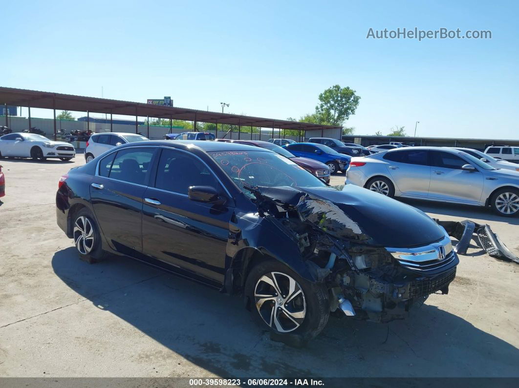 2016 Honda Accord Lx Black vin: 1HGCR2F36GA222368