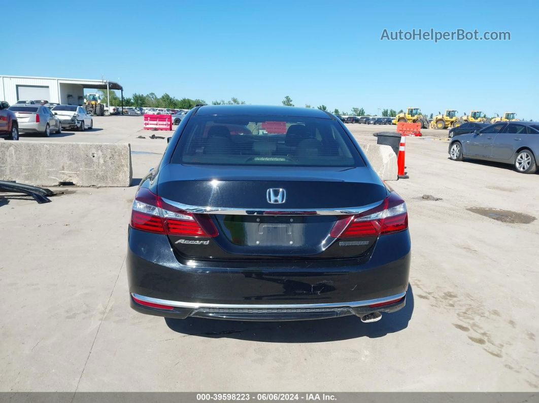 2016 Honda Accord Lx Black vin: 1HGCR2F36GA222368